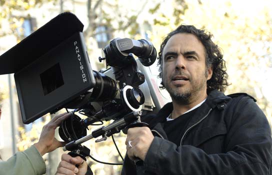 Biutiful movie director Alejandro Gonzalez Inarritu behind the scenes during the filming of his latest film staring Javier Bardem
